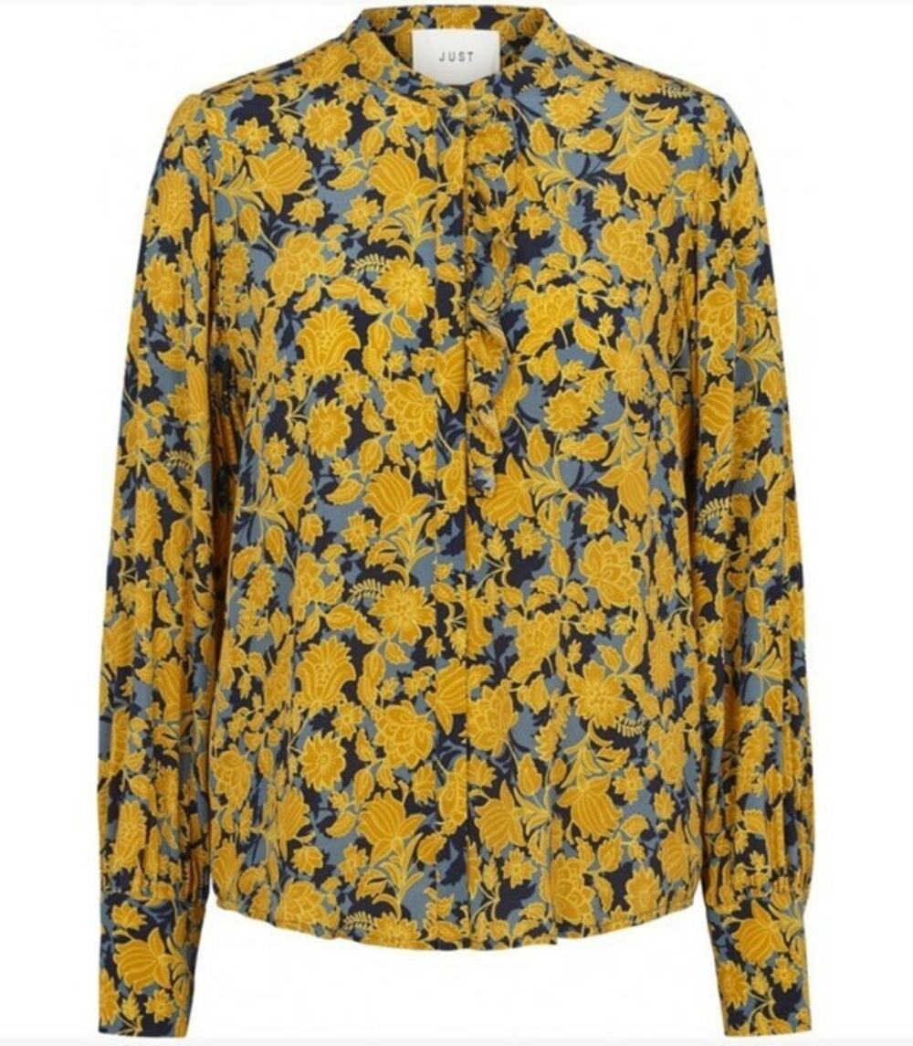NEW Just Female Tanner Button Shirt - Jordan Floral Small Long-Sleeve